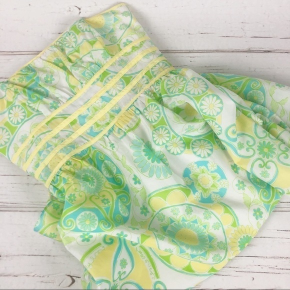 Vintage Lilly Pulitzer White Label Katrina Silk Blend Dress 2 Cottagecore Preppy - Picture 9 of 11